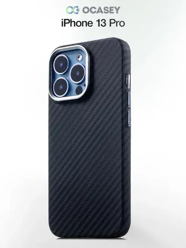 Чехол на iPhone 13 Pro карбоновый дизайн