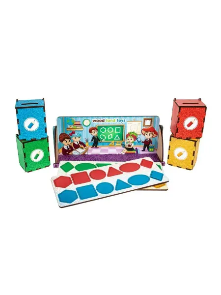 WoodLand Toys Сортер Комодик. Геометрия