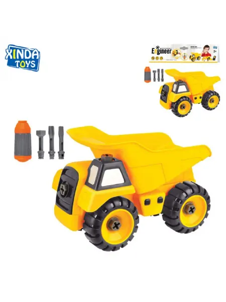 XINDA TOYS Игрушка автомобиль Самосвал,конструктор отверткой
