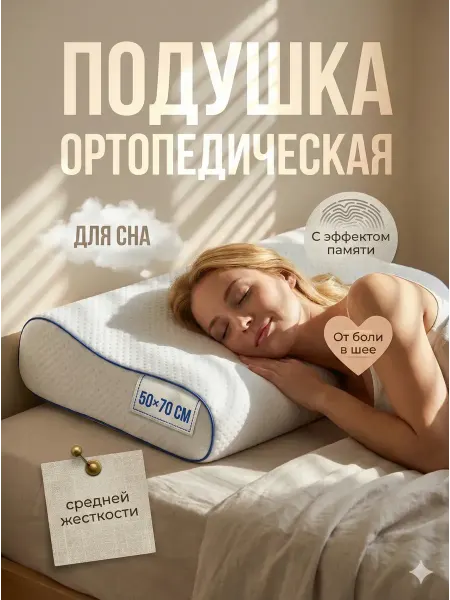 YoGuru Подушка ортопедическая с эффектом памяти