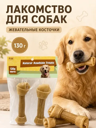 Лакомство для собак жевательные косточки 130 грамм ,