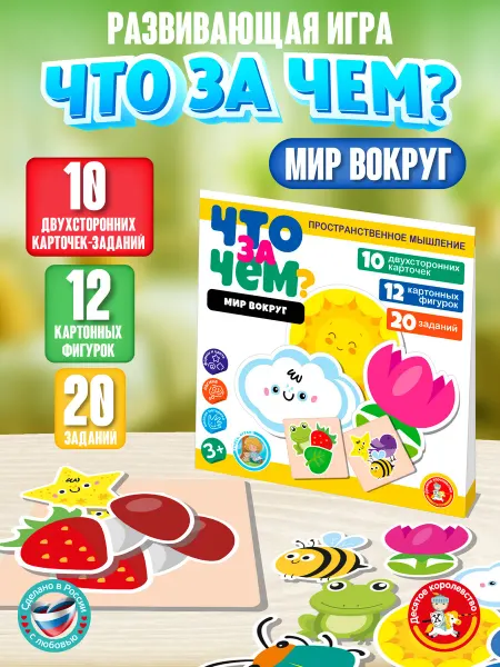 ДЕСЯТОЕ КОРОЛЕВСТВО Игра развивающая "Что за чем? Мир вокруг"