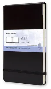 Блокнот для акварели Moleskine ART WATERCOLOR Large 130х210мм 72стр. твердая обложка черный