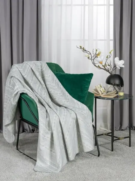 CASSIA Плед в подарок 130x180 теплый,хлопок