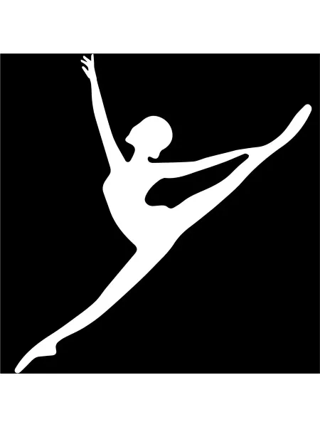 LionStyle Наклейка Гимнастка, Акробатка 13х15 см