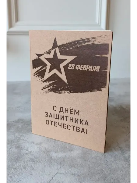 Открытка к 23 февраля 13х18 самолёт