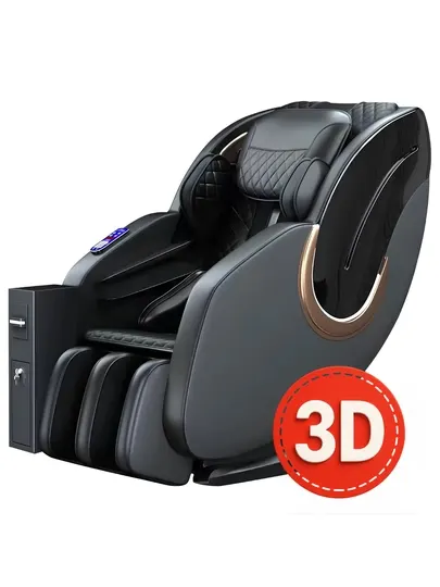 Массажное кресло Grandmassageuz GM‑077 3D 2024 — 135 см SL‑трек и 3D‑массаж