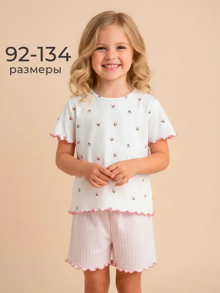 ТМ КАНТРИ Пижама детская с шортами и футболкой