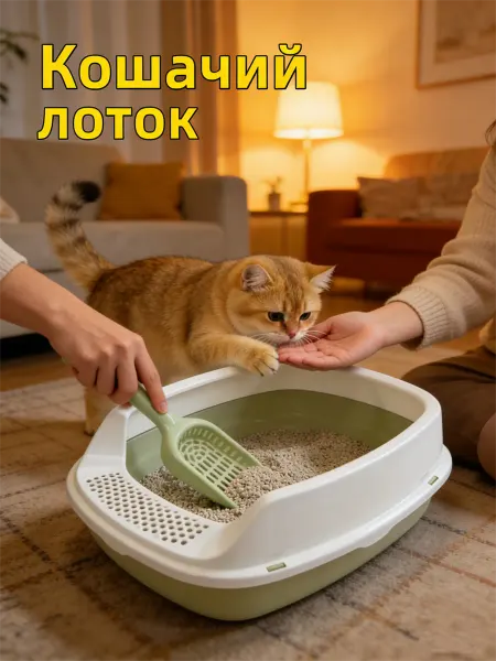 IKEA Кошачий лоток с высокими бортами большой 53*39*13CM