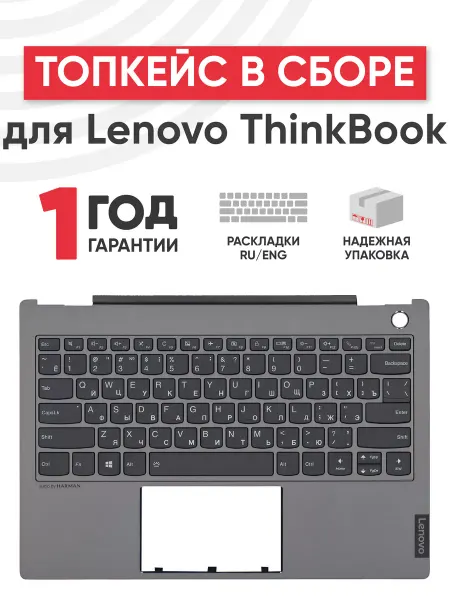 Batme Топкейс с клавиатурой для ноутбука Lenovo ThinkBook 13s-IML