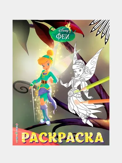 Раскраска 14, феи Динь-Динь и Иридесса, цветная