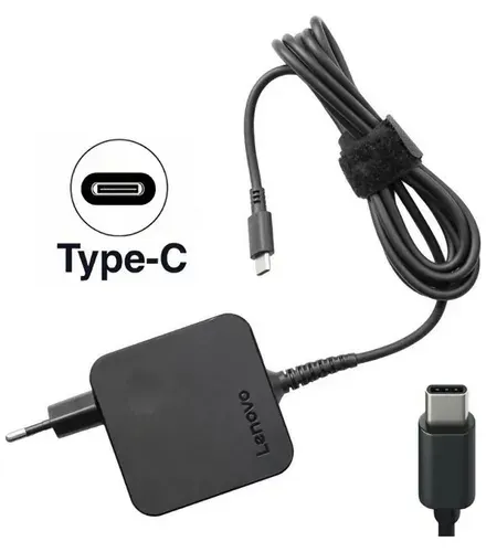 Зарядное устройство для ноутбука Lenovo, ThinkBook 14 G2 ARE, 20V - 3.25A, (Штекер: Type-C) 65 Вт Квадратный