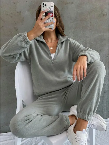 KRASSUS Спортивный костюм флисовый с молнией