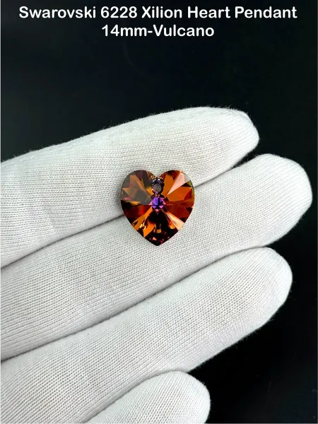 Swarovski Подвеска "Сердце" от Сваровски 6228 14мм - 1шт уп