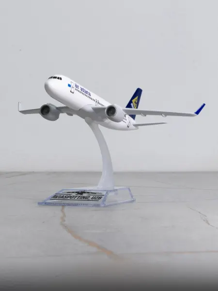 Модель самолёта Airbus A320, Air Astana, 14 см, металл+пластик