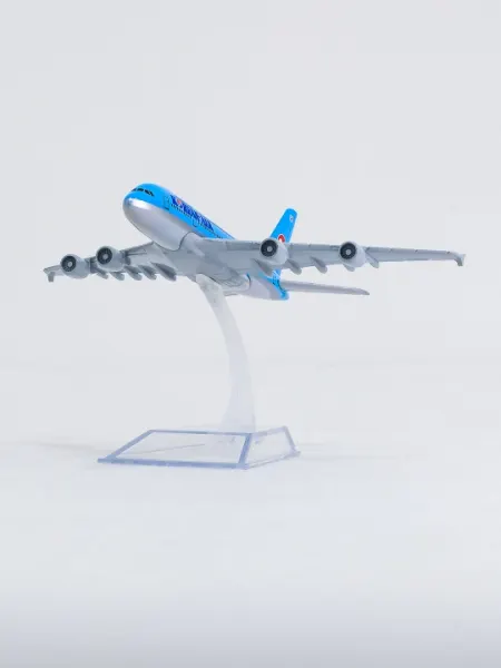 Модель самолёта Airbus A380, авиакомпания Korean Air, 14 см, Металл+пластик