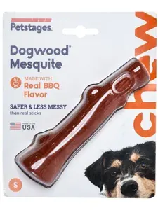 Игрушка Petstages Mesquite Dogwood с ароматом барбекю, для собак, маленькая, 14 см