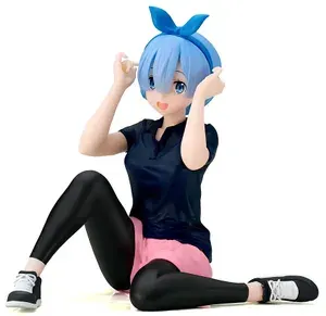 Фигурка Re:Zero Жизнь с нуля в альтернативном мире Рем спортивная / Rem Relax Time Training Style (14см, пакет)