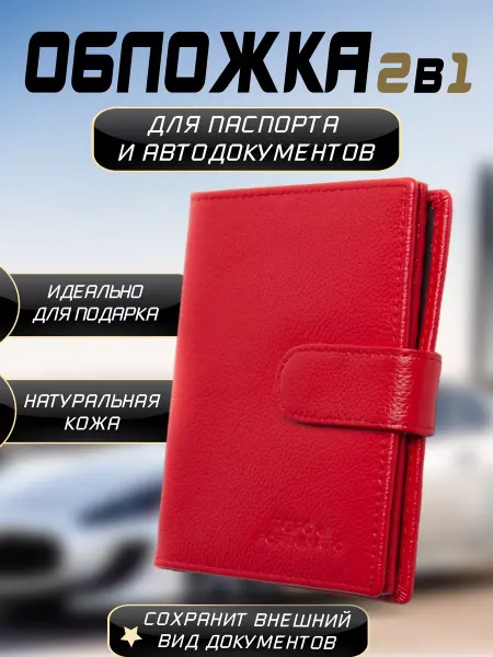 TOPO FORTUNATO Обложка для автодокументов и паспорта 2в1