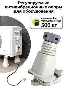 Подставки под кондиционер регулируемые антивибрационные опоры RF LevelPro 140-185 (комплект 4шт) Виброопоры для кондиционера