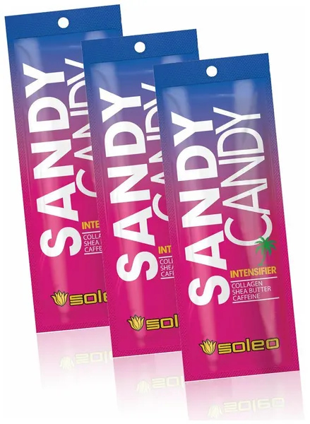 Комплект Soleo SANDY CANDYИнтенсификатор загара с коллагеном, маслом ши и кофеином 15 мл*3 шт