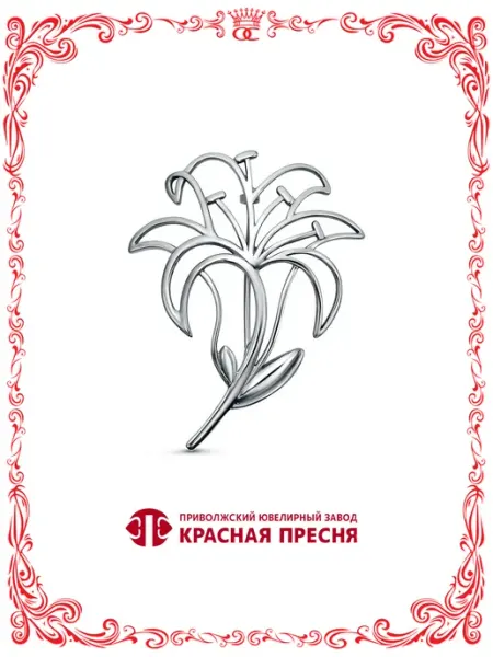 Красная Пресня Бижутерная брошь А14017032