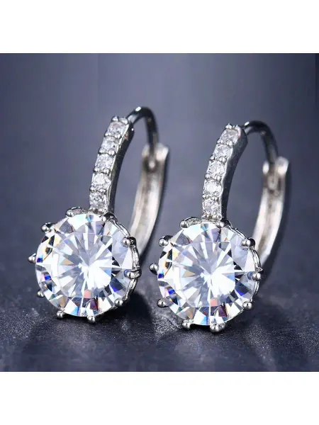 Be self true jewel Серьги бижутерия с камнем, сережки висячие со стразами