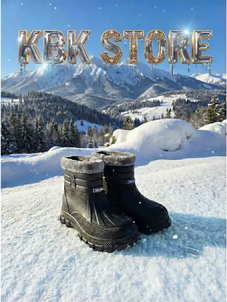 KBK.STORE Галоши высокие зимние меховые ЭВА
