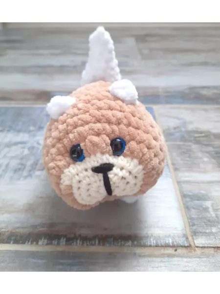 Lisinya Мягкая игрушка ручного вязания Кот колобок
