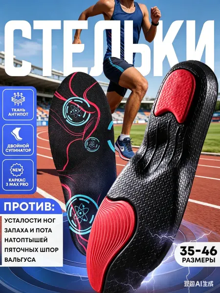 LUNLAV Стельки для обуви и кроссовок ортопедические