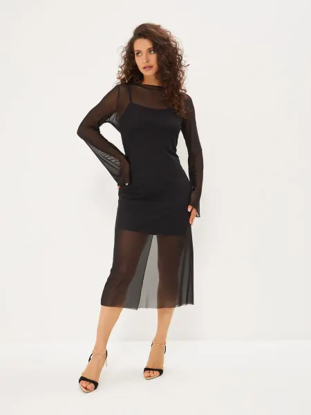 NiYasta store Платье сетка вечернее праздничное