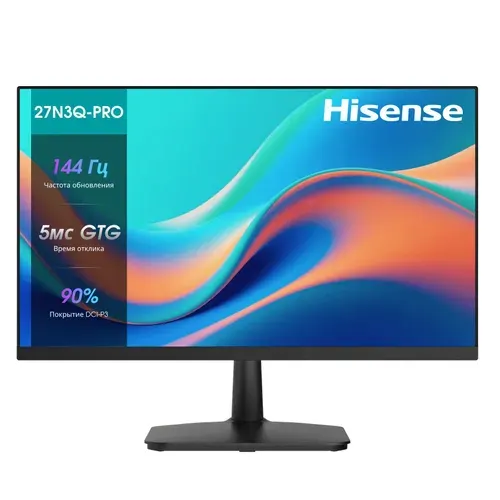 Hisense 27" Монитор 27N3Q PRO (27N3Q-PRO), IPS, 1920x1080, 144 Гц, черный