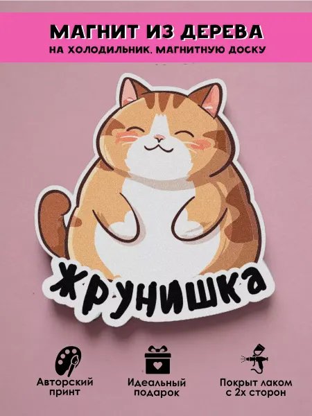 MR.ZNACHKOFF Магнит на холодильник приколы Жрунишка