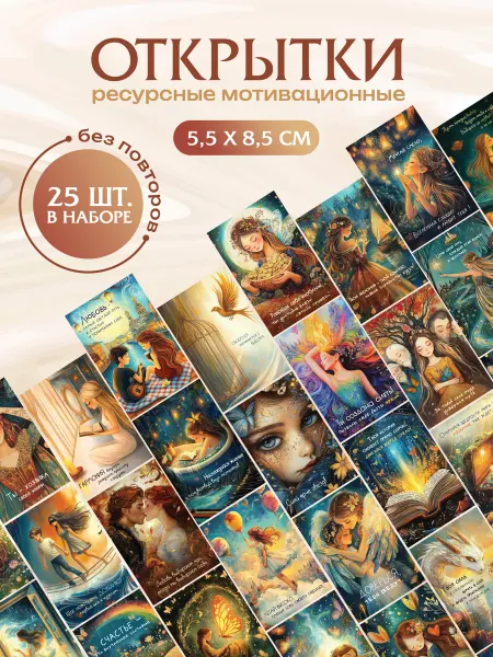 КАРИНА МОКК Ресурсные открытки мотивационные женские