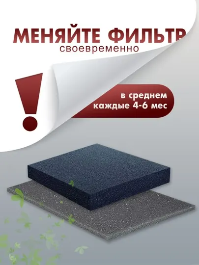 Набор губчатых фильтров для пылесоса 149х143х20мм+225х145х5мм