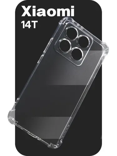 Прозрачный чехол на Xiaomi 14T с защитой камеры