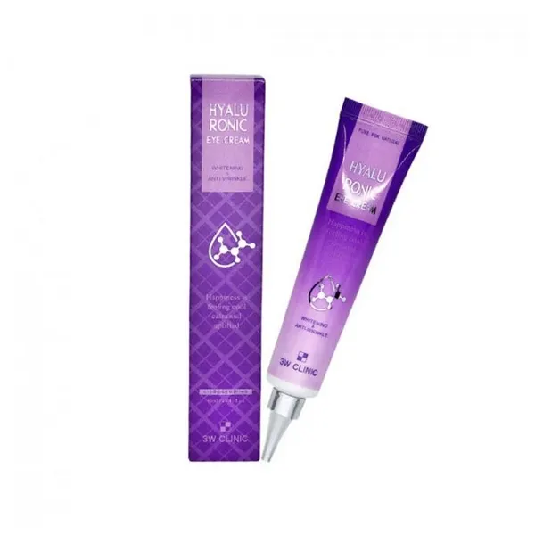 Крем для кожи вокруг глаз с гиалуроновой кислотой 3W Clinic HYALURONIC EYE CREAM 40ml