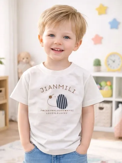 Футболка для мальчиков, 1–5 лет, детская одежда, удобная и стильная