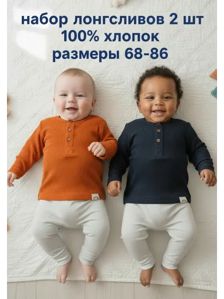 Deiko Baby Набор детских джемперов (2 шт.) – турецкий хлопок