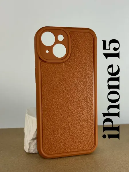 Чехол на iPhone 15, синий_ребристый