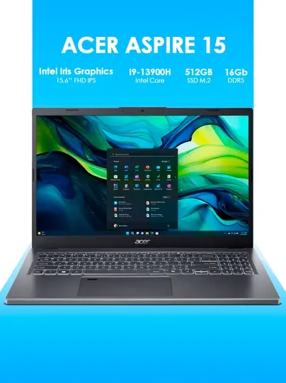 Ноутбук Acer Aspire 15 i9-13900H 16GB 512GB 15.6" Gray
