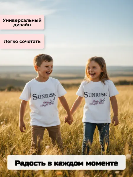 Mr. Mish Футболка Оверсайз стандарт белая Sunrise
