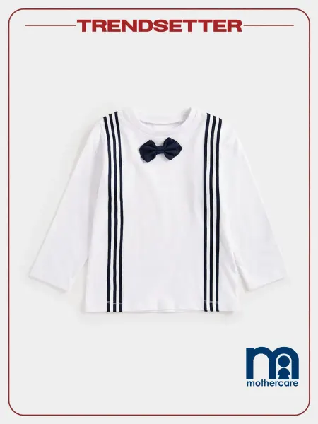 Mothercare Лонгслив детский с длинным рукавом с принтом с бабочкой