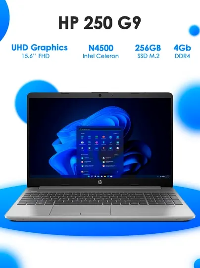 Ноутбук HP 250 G9 Celeron N4500 4GB 256GB 15.6 FHD серый
