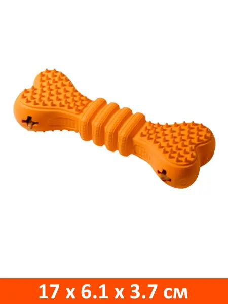 HomePet Игрушка Косточка для лакомств собак каучук 15 х 5,4 х 3,3 см