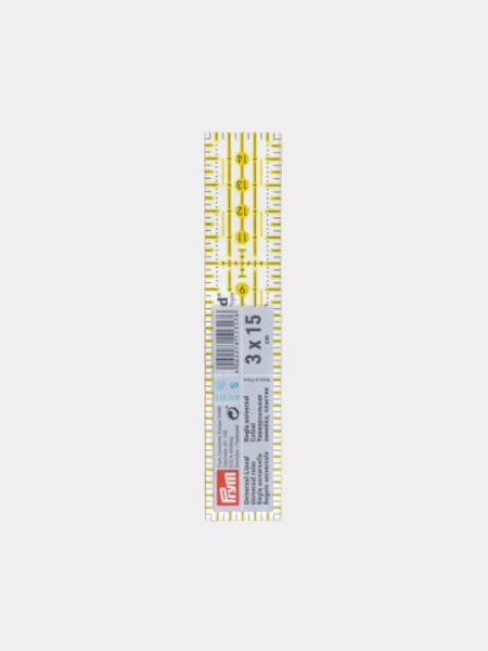 Универсальные линейки Omnigrid by Prym, шкала в см, 3 х 15 см