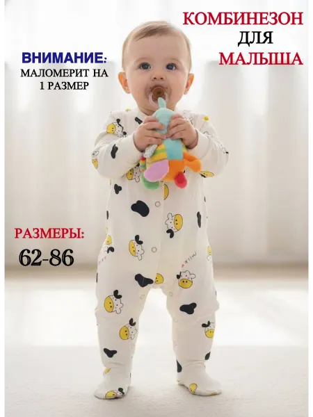 Детский комбинезон слип для новорожденных