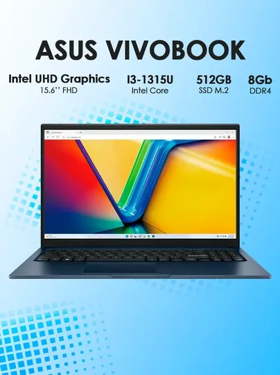 Ноутбук ASUS Vivobook X1504V i3-1315U 8/512 15.6" FHD Blue