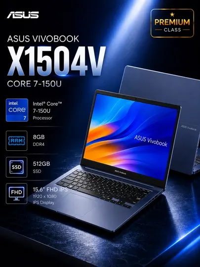 Ноутбук ASUS Vivobook X1504V Core 7-150U 8GB 512GB SSD 15.6” FHD