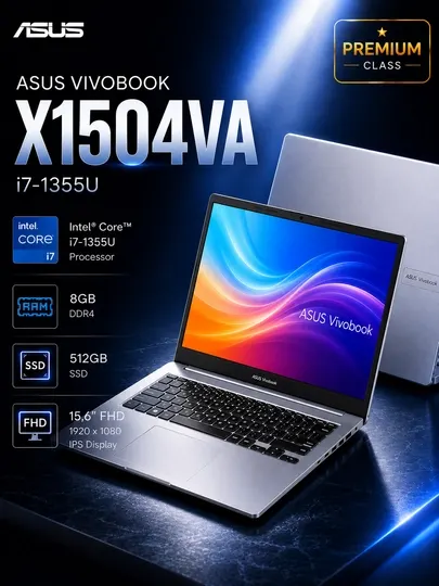 Ноутбук ASUS Vivobook X1504VA Core i7-1355U 8GB 512GB SSD 15.6” FHD